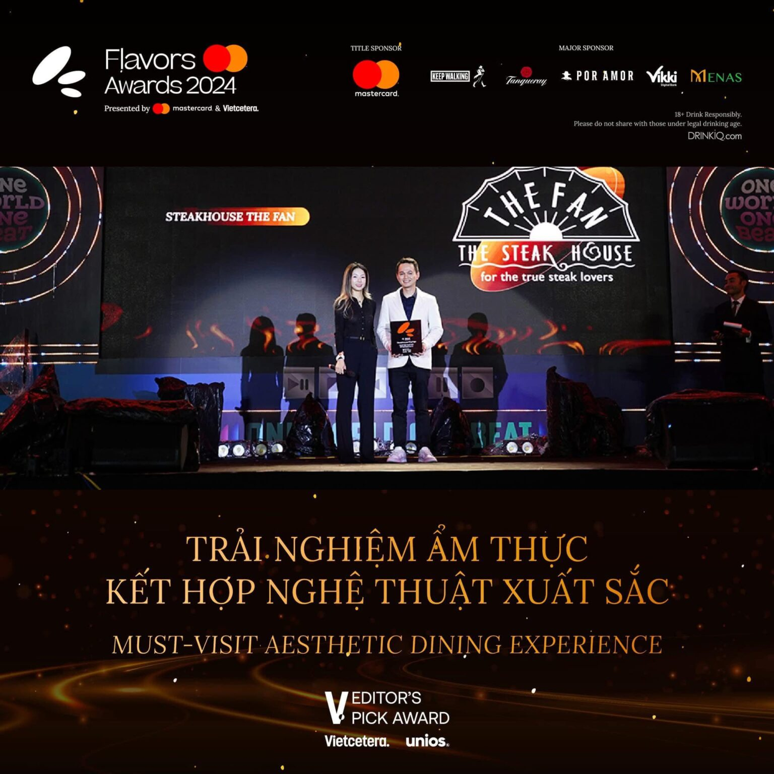 Flavors Awards 2024 – Must-Visit Aesthetic Dining Experience, ghi dấu sự giao thoa giữa ẩm thực và nghệ thuật tại The Fan.